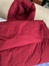 雪中飞【妈妈款】秋冬新款保暖连帽女士羽绒服防钻绒外套时尚休闲羽绒服 酒红|1121 M /165/88A 实拍图