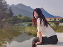 FitonTon白色短袖衬衫女雪纺v领职业正装面试衬衣通勤百搭上衣FTC0011L 实拍图