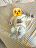贝瑞加（Babyprints）婴儿连体衣秋冬男女宝宝夹棉衣服保暖加厚和尚服柔软哈衣 黄熊59 实拍图
