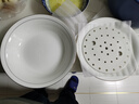 10英寸饺子盘沥水双层盘家用水饺盘子大号汤盘陶瓷吃饺子盘骨瓷盘 金边10英寸沥水饺子盘2个 实拍图
