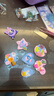 九槑咕卡套装奶油胶咕咔手帐贴纸估卡全套材料姑卡孤卡儿童女孩玩具女生沽盘生日奖励六一儿童节礼物 3层转转箱257件紫/咕卡套装+奶油胶 实拍图