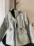 伯希和（Pelliot）【山色】冲锋衣三合一男女秋冬户外防风保暖抓绒外套12040106灰M 实拍图