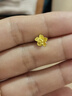 六福珠宝 足金玫瑰花黄金耳钉女款金耳饰 计价 GMG50042 约1.90克 实拍图