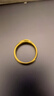 老庙黄金戒指古韵金情侣对戒女戒可调送妈妈生日礼物送女友 晒单实拍图