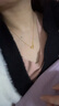 周六福5G黄金项链女小猫足金链坠吊坠 计价AW065013 约2.05g 40+2.5cm  实拍图
