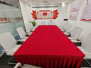 布将军 定制会议室桌布长方形加厚绒布台布商务办公展厅乒乓球台桌裙套 暗红色 定制专拍 实拍图