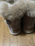 奥古狮登雪地靴女冬季新款棉鞋女加绒加厚大头面包短靴时尚百搭毛毛棉靴 914004奶茶色【筒高17cm】 39 实拍图