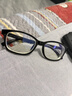 帕米澳（PAMIAO）防蓝光眼镜可配近视男女黑框眼镜近视网上配镜看手机电脑平光 双眼近视-600度 (含镜盒镜布) 实拍图