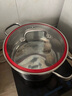 欧乐菲（OLOFE）304不锈钢食品级宝宝辅食汤奶锅熬汤煮粥大容量加厚双耳汤锅24cm 实拍图
