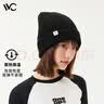 VVC帽子女秋冬季保暖含羊毛针织帽冬天防寒帽韩版时尚毛线帽 时尚黑 实拍图