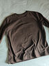 真维斯（JEANSWEST）长袖t恤男装秋冬季款保暖内搭打底衫双面加绒纯色男士长袖上衣服 低领 咖啡 纯色 3XL 【内搭打底】 实拍图