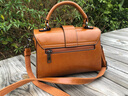 喵小姐轻奢高端品牌女士斜挎单肩包包女包新款复古百搭大容量邮差小方包 棕色(复古简约高级感） 实拍图