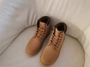 回力马丁靴男靴中高帮男鞋秋冬新款大黄靴厚底防水英伦复古工装靴子男 黄色 / 经典加绒款 41 实拍图