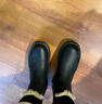 马丁博士（Dr.Martens）2976 Leonore冬加绒厚保暖雪地靴切尔西靴 黑色 36 实拍图
