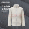 迪卡侬（DECATHLON）短款羽绒服轻薄薄外套户外运动保暖内胆排骨羽绒服TREK100 女款-百搭黑-立领 S 实拍图