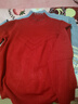 欧莎（OSA）红色套头毛衣2025年新款女秋冬宽松外穿半高领打底衫内搭上衣 大红A L 实拍图