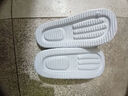 居家拖鞋男女室内室外浴室防滑轻盈便携柔软静音回弹漏水凉拖鞋夏 白色-女 38-39 实拍图