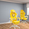 猎钢狼 电脑椅可爱电竞转椅卡通椅家用舒适电脑椅游戏主播直播椅子 皮卡丘黄色 实拍图
