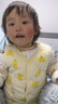 舒贝怡儿童马甲保暖婴儿衣服坎肩男女童宝宝夹棉马夹上衣外套  黄 90CM 实拍图