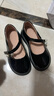 G.duck小黄鸭女童小皮鞋2024春秋新款黑色玛丽珍鞋鞋子演出鞋儿童公主鞋 黑色 （脚长加1cm下单哦） 30 （内长18.7cm） 实拍图