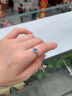 廷亮0.6克拉斯里兰卡天然蓝宝石戒指女18k金镶钻戴妃款七夕 0.6克拉定制手寸留言 实拍图
