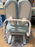 彩虹宝贝 儿童学习椅中小学生家用写字椅可调节手摇升降靠背座椅追背椅 追背椅+脚踏+扶手+头枕-蓝色 学习椅6-18岁儿童书桌椅 实拍图