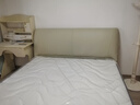 CBD家居真皮奶油风床主卧床双人床现代简约皮床DBC012 奶油白【单床】-卷帘排骨条 1800*2000 实拍图