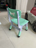 希伯熊  幼儿园写字椅子可升降儿童桌椅板凳子塑料带靠背吃饭小学生 浅蓝色椅子+送防滑脚套 实拍图