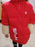 雪中飞儿童羽绒服2024新款加厚儿童外套男童女童中大童冬季面包羽绒服 红色 130 cm 实拍图