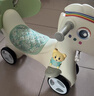幼贝臣儿童木马摇摇马玩具婴儿大号摇马宝宝健身户外两用木马多功能摇马 新可爱马豆蔻绿 实拍图