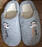 大嘴猴（paul frank）情侣棉拖鞋女男可爱家用室内防滑半包跟情侣家居秋冬保暖地板拖 灰色 40-41 实拍图