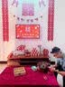 梦多福订婚布置全套2026新款订婚场景布置全套背景板布置套装装饰KT板 订婚摆台布置8件套 【含桌布】 订婚简约仪式感套餐 实拍图