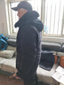 啄木鸟中老年人羽绒服男装爸爸加厚中长款脱卸内胆大码宽松外套冬季衣服 黑色 XL(建议130-150斤) 实拍图