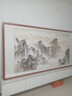 盛桢国画山水画靠山图中式客厅风景挂画办公室沙发背景墙装饰画风水画 A款【泰山雄姿】 六尺226*116cm(实木框+有机玻璃) 晒单实拍图