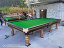 PNT【包邮包安装】斯诺克台球桌英式国际标准斯诺克球桌家用商用球桌 10尺 【棕色】英式桌球台（店长力荐） 大理石【木库】 实拍图