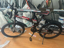 凤凰（Phoenix）折叠山地自行车男女成人学生青少年单车双减震碟刹轻便变速折叠车 黑红辐条轮/显档变速/三套全轴承 27速顶配-24寸（身高145-170CM） 实拍图