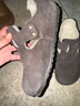 Devo的沃软木鞋休闲冬季毛加绒内里保暖包头勃肯鞋女鞋96008 深棕反绒皮+羊毛 39 （建议正码正拍） 实拍图