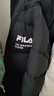 斐乐（FILA） 官方羽绒服情侣款冬季休闲运动连帽长袖印花保暖外套男女装上衣 正黑色-BK XL 180/100A 实拍图