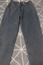 顶峰保罗（Dingfengbaoluo）美式牛仔裤男生冬季加绒直筒裤子宽松休闲阔腿长裤DFK24黑灰L 实拍图