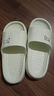 居家拖鞋男女室内室外浴室防滑轻盈便携柔软静音回弹漏水凉拖鞋夏 白色-女 38-39 实拍图