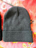 韩版新款针织帽纯色平板帽秋冬帽子复古圆顶保暖户外套头帽潮冷帽 灰色 均码 实拍图