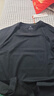 布先生春夏季短袖T恤男士纯棉小白T纯色内搭打底衫 黑色 4XL(195) 实拍图
