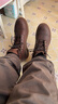 红翼（Red Wing）短筒靴皮靴复古工装靴棕色秋冬男靴8111固特异伞兵靴机车靴25新款 棕色8111-AMBER 41.5 实拍图