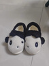 朴西儿童棉拖鞋女童冬季亲子宝宝拖鞋女款包跟室内加绒保暖儿童棉鞋 熊猫黑 34 【220mm】 实拍图
