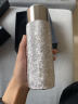 TUNE -PATTERN纯钛保温杯双层钛焖茶杯泡茶杯养生钛水杯磁吸钛水杯子情人节送礼 月白【里外纯钛】送杯套450ml 实拍图