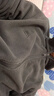 罗蒙（ROMON）外套男士秋冬季商务保暖抓绒衣休闲摇粒绒夹克男BB9灰色XL 实拍图