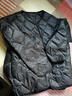 雪中飞轻薄短款羽绒服打底女小V领鸭绒保暖舒适短外套 黑色 2XL 实拍图