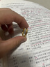 中国黄金（CHINA GOLD）黄金戒指光面钻纹硬金素圈戒指情侣对戒金戒指生日礼物女 16号圈/约1.53g 实拍图