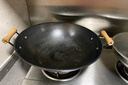 炊大皇双耳铁锅精铁不粘锅炒菜锅家用大号圆尖底无涂层炒锅煤气灶专用 【带盖】 40cm 实拍图