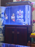 闽江（minjiang）鱼缸水族箱免换水中式客厅屏风免换水超白玻璃龙鱼缸金鱼缸中大型 中式红木色（超白玻璃+铝合金框架） 长81x宽39x高150cm (双层液压悬浮盖) 晒单实拍图
